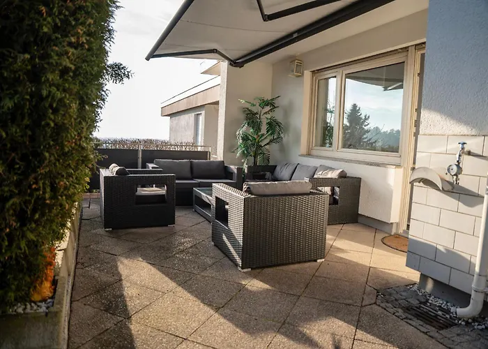 Moderne Wohlfuehlwohnung Nahe Bodensee & Messe * 泰特南